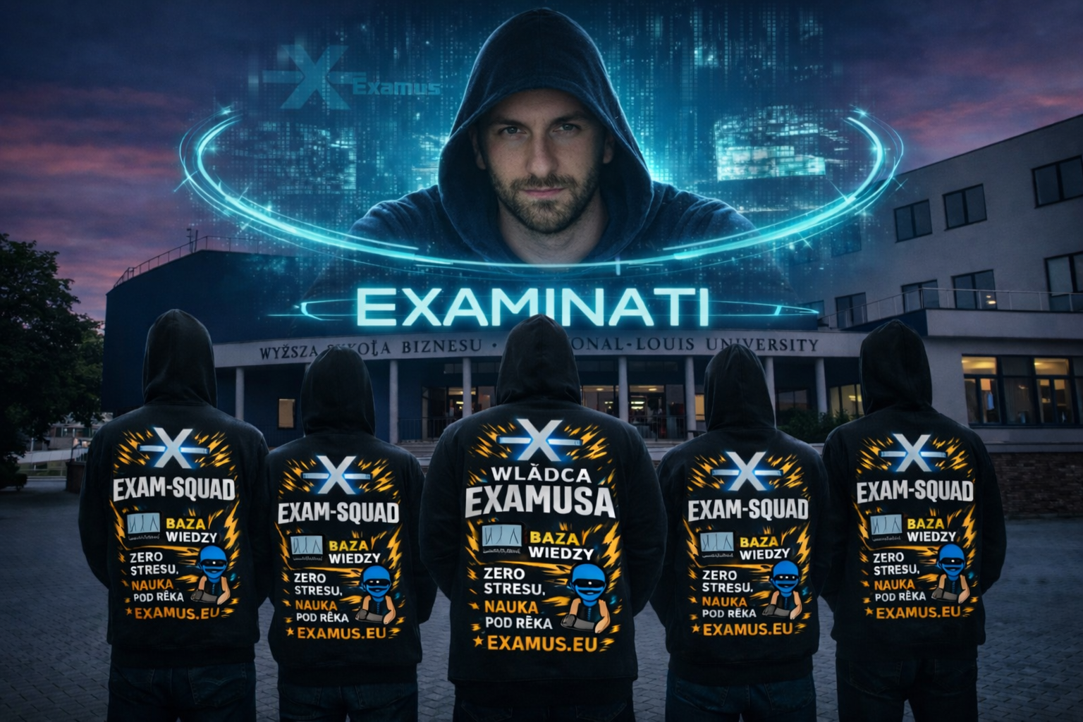 Plakat Examinati z klimatem edukacyjno-technologicznym